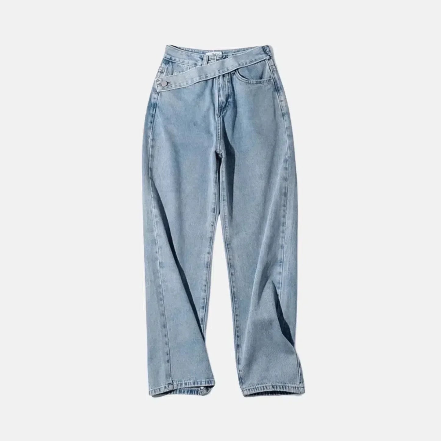 Casila – Asymmetrische sluiting – Rechte jeans