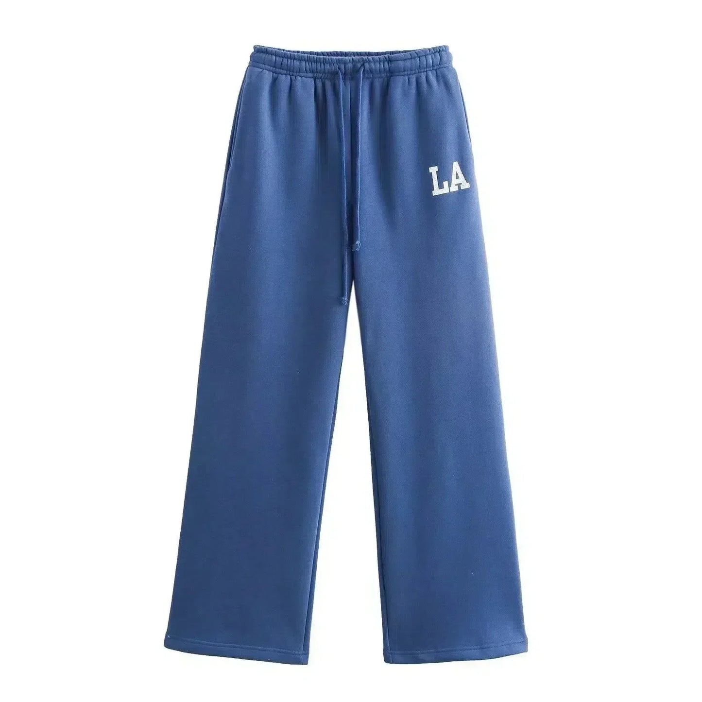 Damaris – Half-zip trui en broek met boorden – LA-loungeset