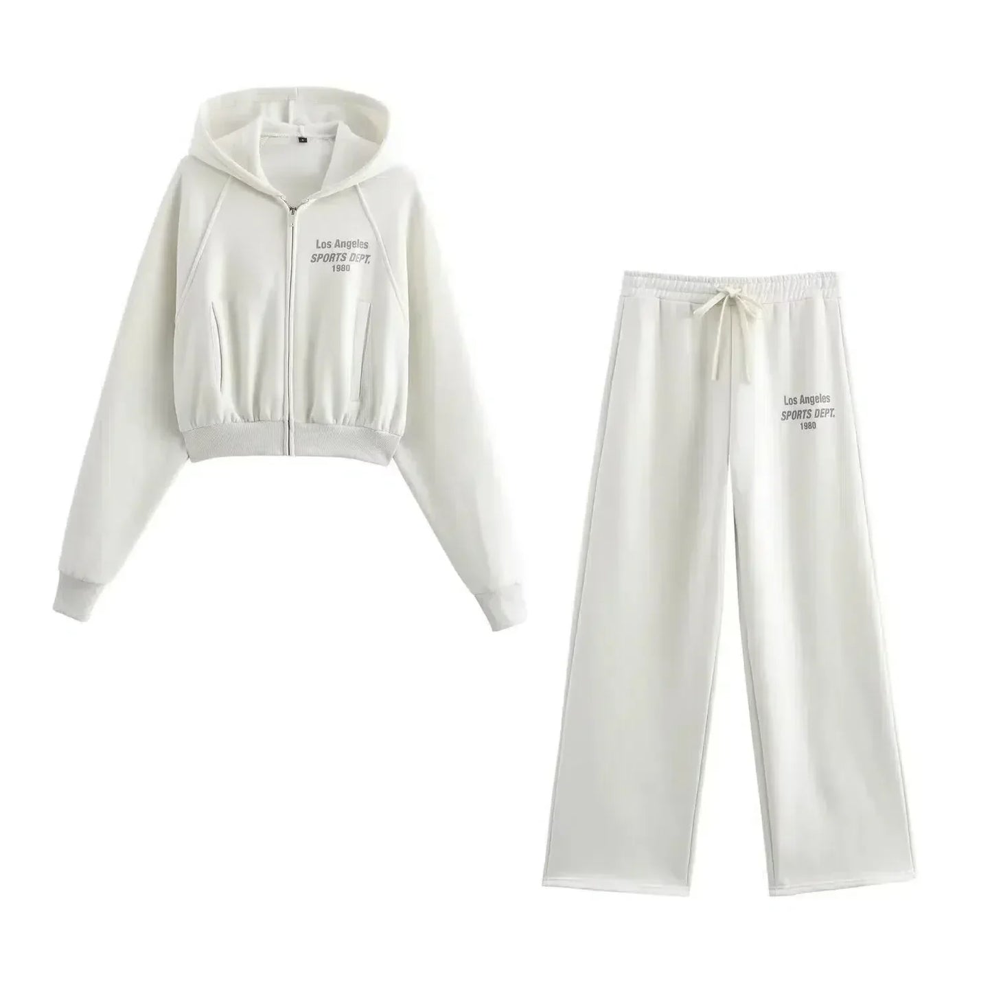 Phaedra – Zip-up hoodie en sportieve joggingbroek – Stedelijke loungeset