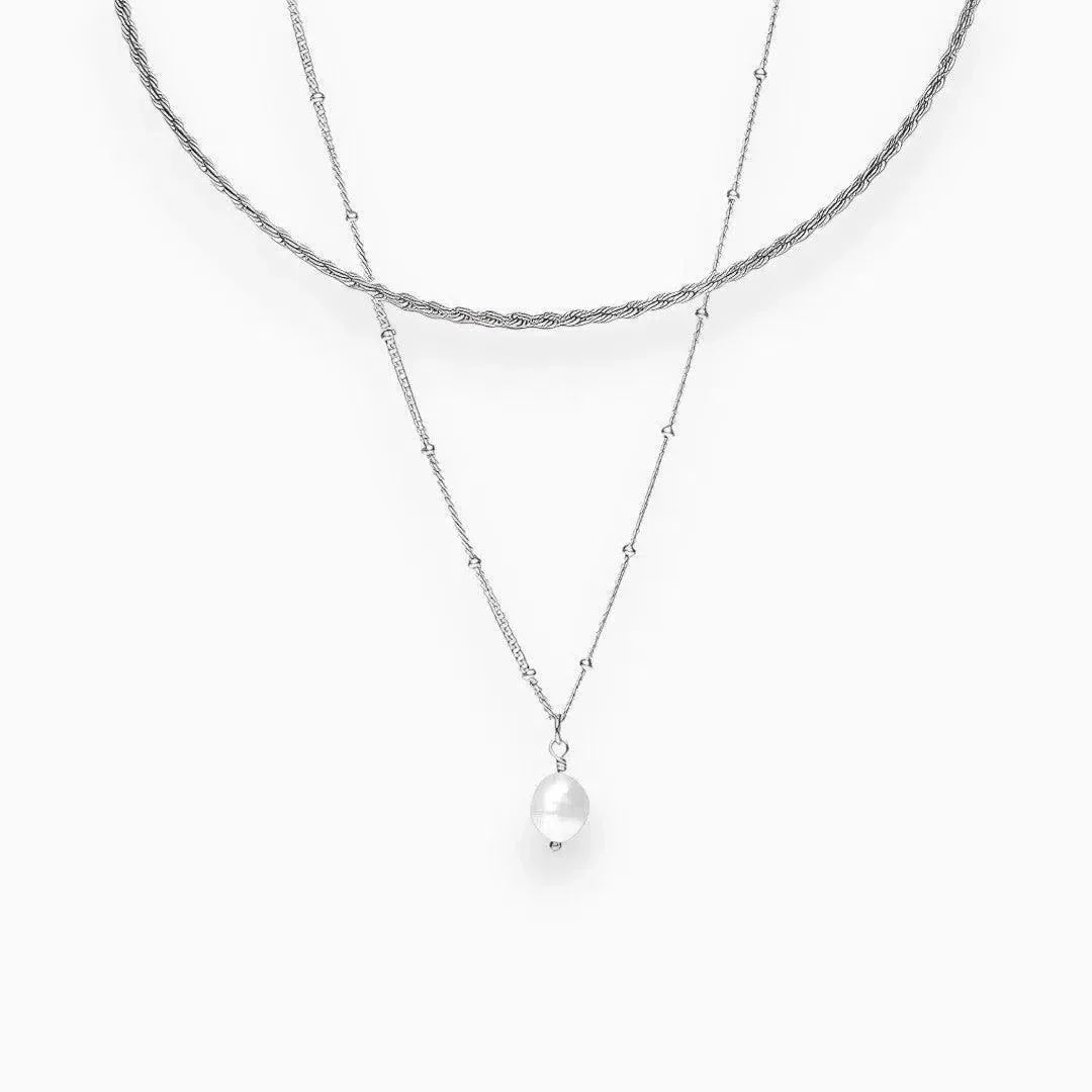 Ketting set met parelhanger - Moderne en elegante uitstraling