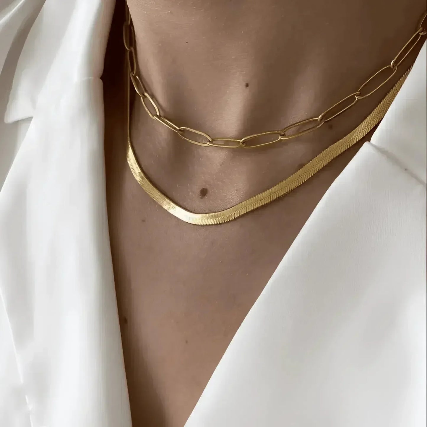 Snake chain ketting - Vintage en elegante uitstraling
