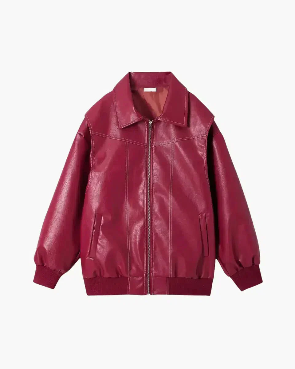 Valentina – Glanzend vegan stijl – Bomberjack