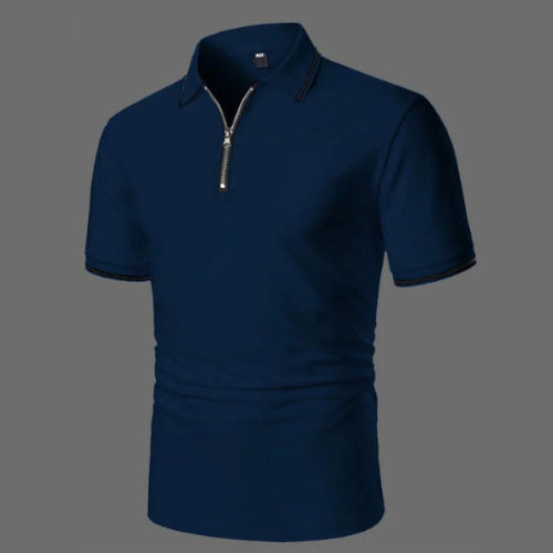 Poloshirt met rits