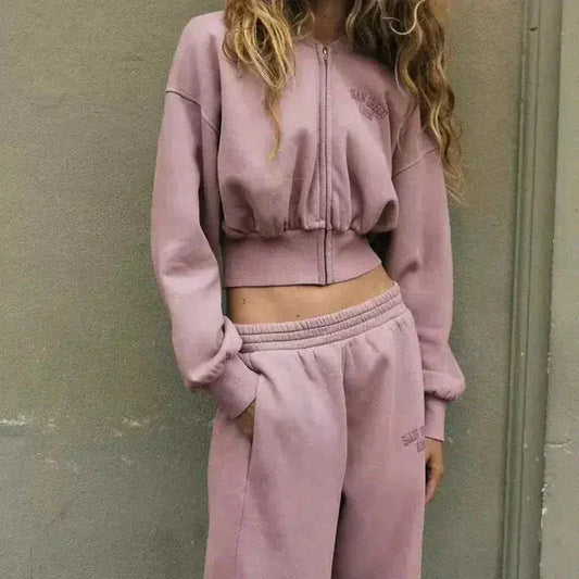 Astrid – Zip-up jack en jogger – San Francisco-loungeset