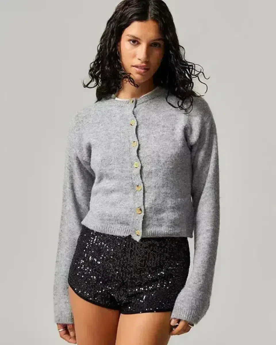 Selora – Pailletten details – Fluwelen feestshort
