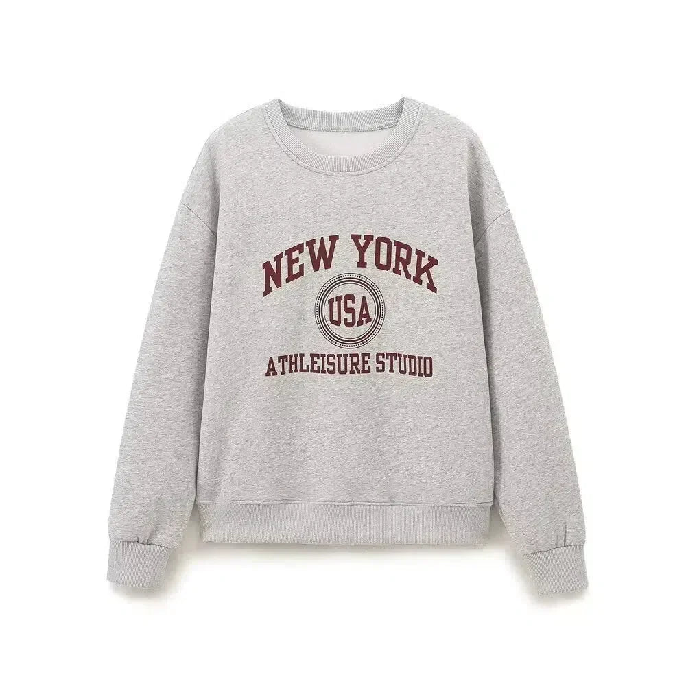 Thalassa – Sweatshirt met ronde hals en joggerbroek – NYC-loungeset