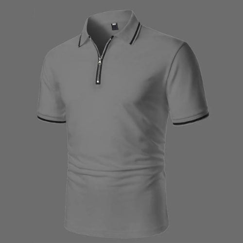Poloshirt met rits